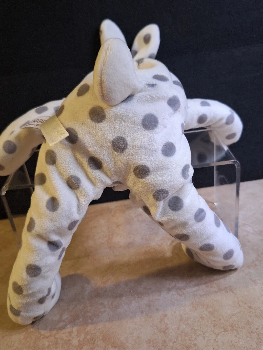 Bunnies By The Bay Big Bloom Buddy 14” Stuffed Plush Baby Toy Polka Dots Stripes
